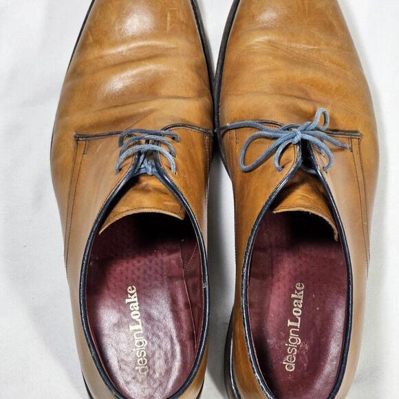 Loake \'Drake\' T Men\'s Size US 11.5 Brown Burnished Calf Leather Dress Shoes main image 4